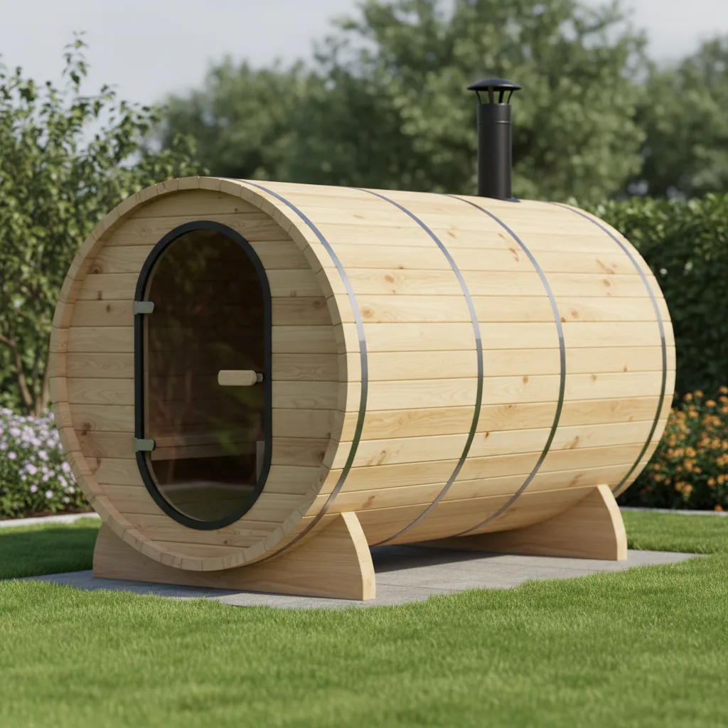 Gartensauna Fasssauna